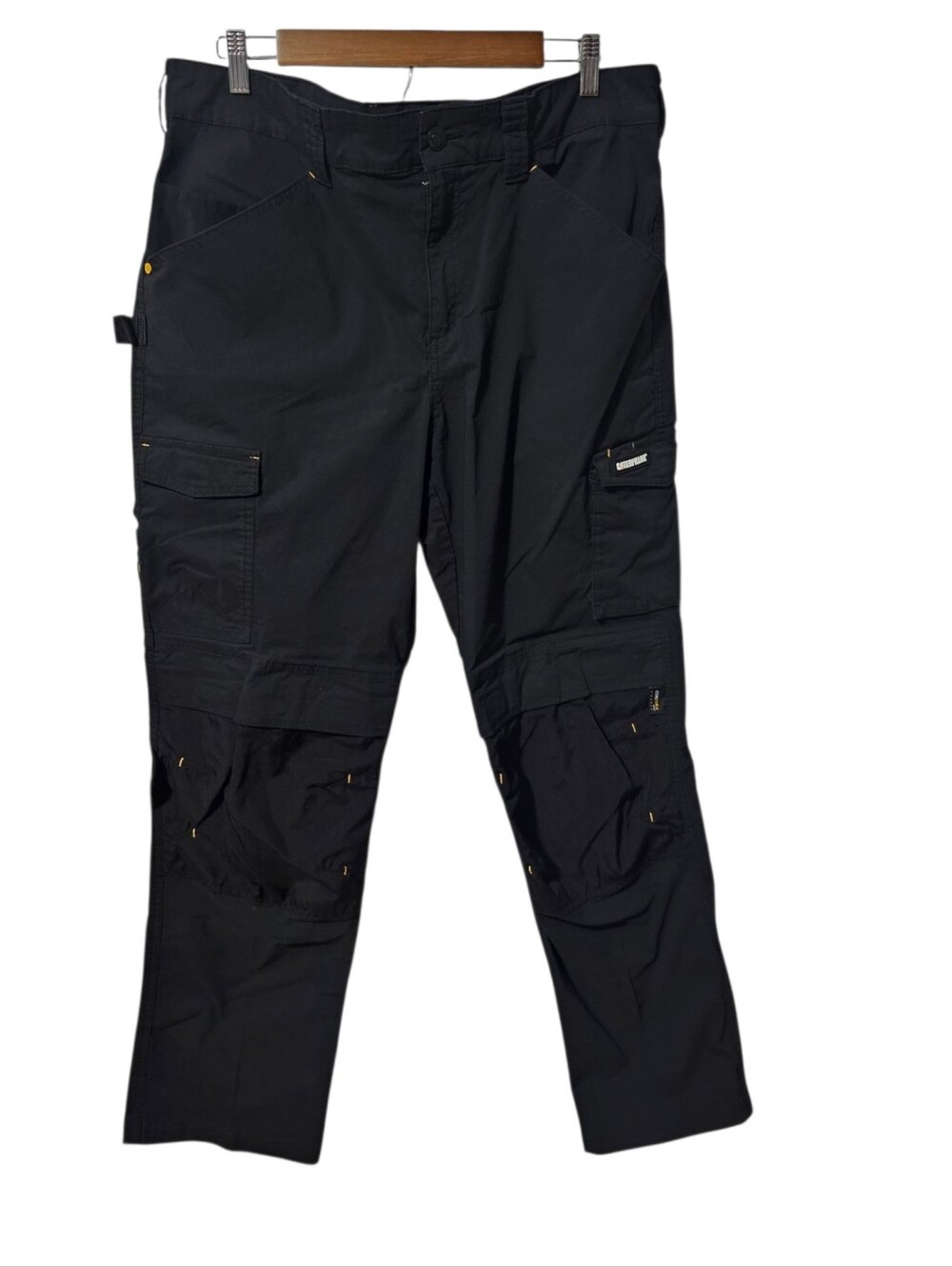 Caterpillar Workwear Nexus Work Pants – Men’s 40x32 | Black & Yellow